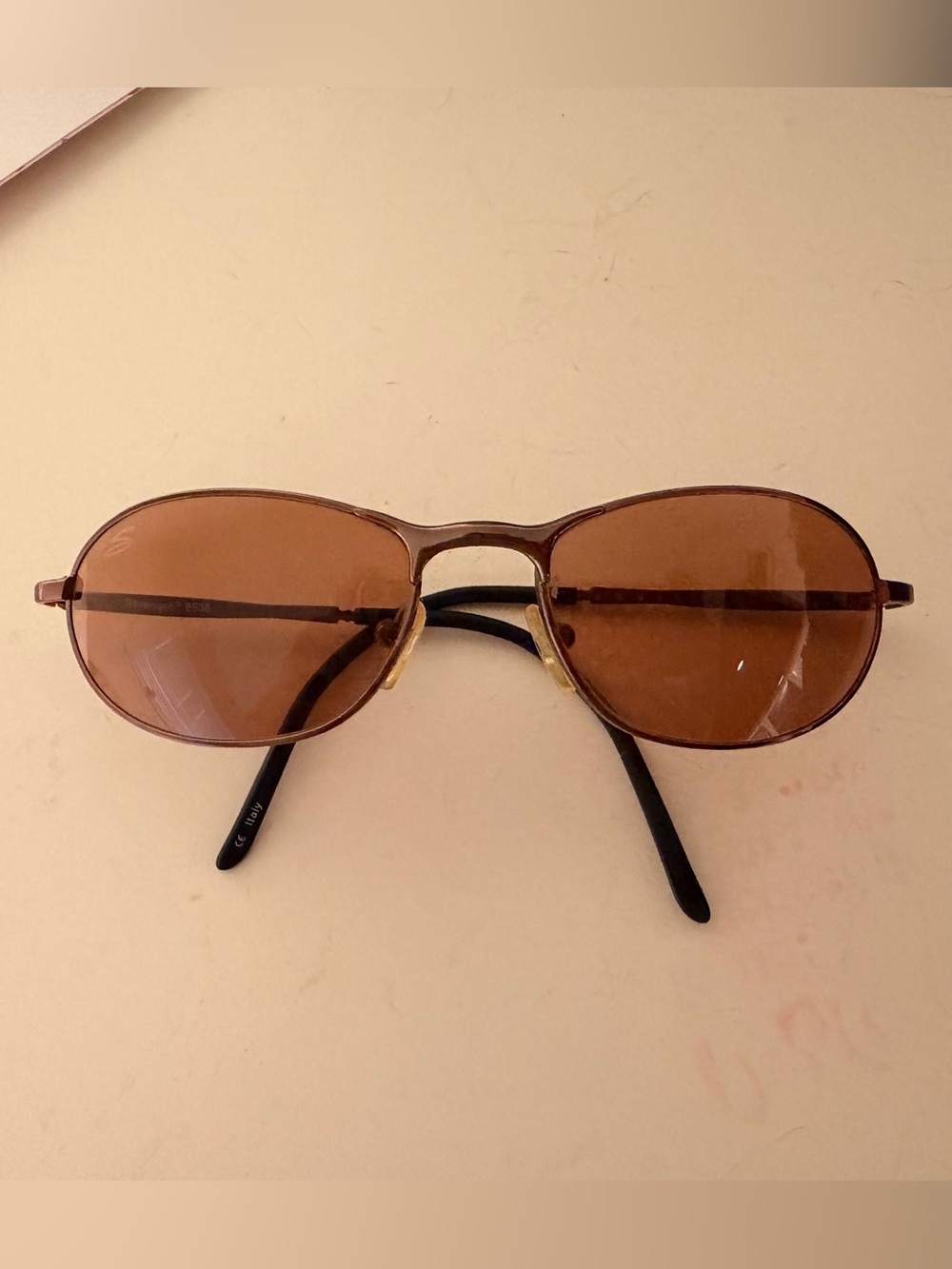 Serengeti Brown Lens Sunglasses with Black Temples